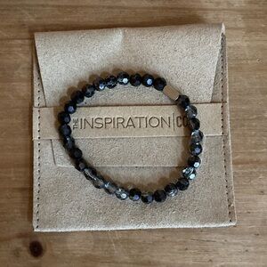 Black Diamond Crystal Beaded Bracelet